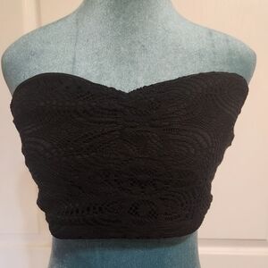 Altar'd State  Black Lace Bandeau Top